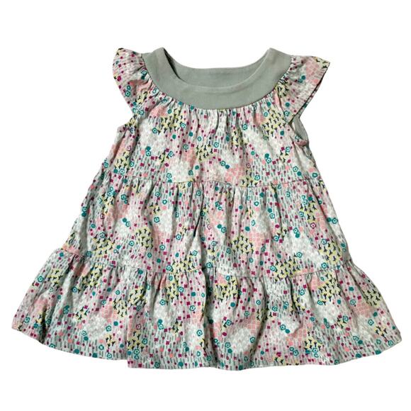 Tea Collection Wandoo Print Dress Size 9-12m - Picture 1 of 5